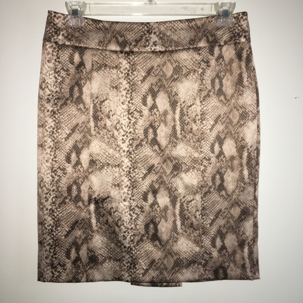 Snake print pencil skirt